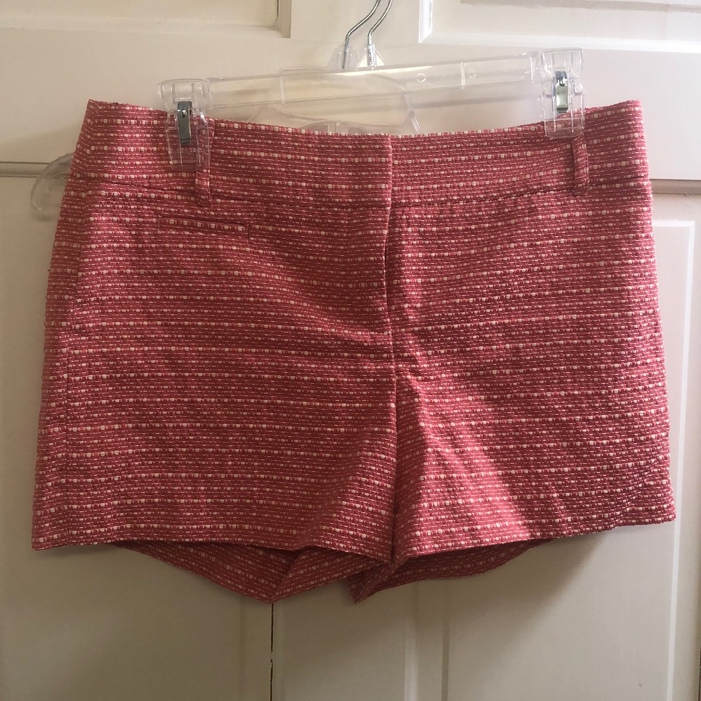 Pink and white loft shorts